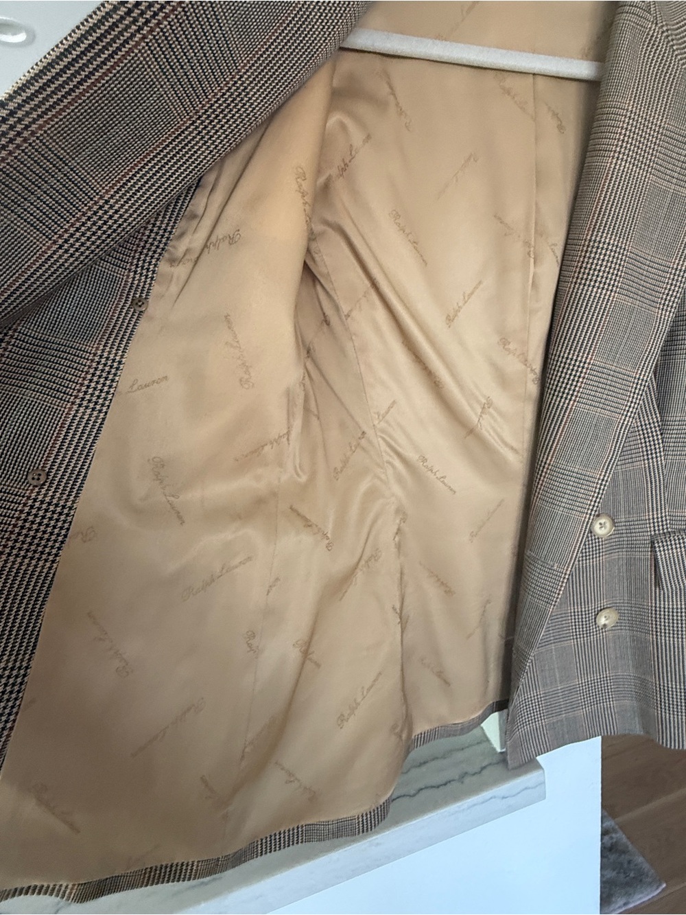 Ralph Lauren Purple Label Women’s Camden Glen Plaid Wool Blazer | Size 8 - Picture 9 of 11